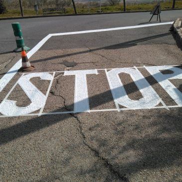 FINALIZAN LOS TRABAJOS DE ACONDICIONAMIENTO DE LA SEÑALIZACIÓN VÍAL HORIZONTAL